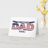 Best American Dad Ever Kaart (Gele Bloem)