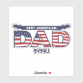 Best American Dad Ever Sticker (Vel)