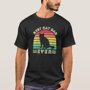 Best American Shorthair Dad Oog voor mannen vaders T-shirt