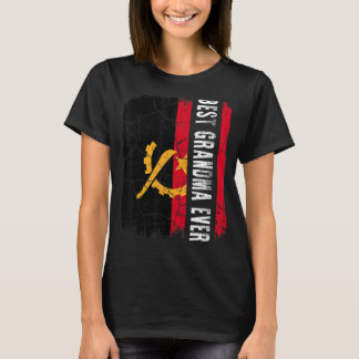 Best Angolan Grandma Ever Angola Flag Moederdag T-shirt