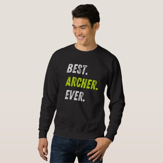 Best Archer Ever Bow And Arrow Sport Archery Premi Trui (Voorkant volledig)