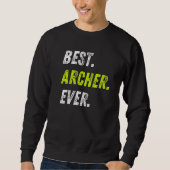 Best Archer Ever Bow And Arrow Sport Archery Premi Trui (Voorkant)