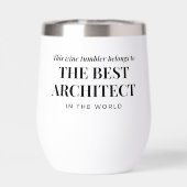 Best Architect in the World Custom Name Funny  (Achterkant)
