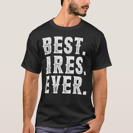 Best Ares Ever Dad Day Mannen Husband Vinta T-shirt (Voorkant)