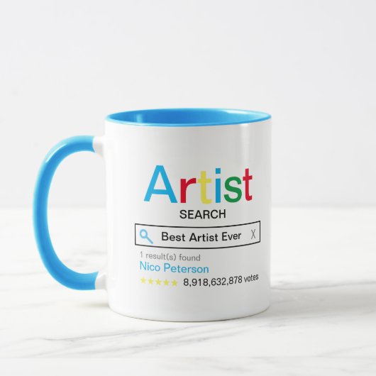 Best Artist Ever Zoekmachine Resultaat Met naam Mok (Links)