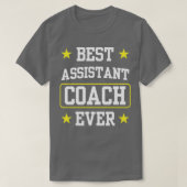 Best Assistant Coach Ever Coaching Trainer T-shirt (Design voorkant)