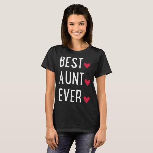 Best Aunt ever   T-shirt (Voorkant volledig)