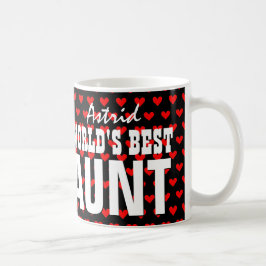 Best AUNT Red Hearts V27 ter wereld Koffiemok