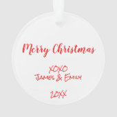 Best Aunt Uncle Ever Christmas Tree Photo Ornament (achterkant)