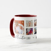 Best Auntie Ever 6 Photo Collage White Mok (Voorkant links)