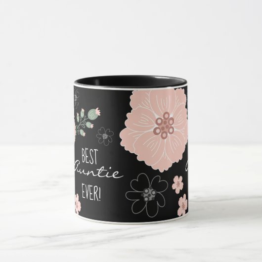 Best Auntie Ever Floral Mok (Midden)