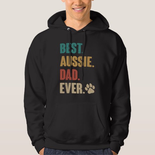 Best Aussie Dad  Australian Shepherd Dog Hoodie (Voorkant)