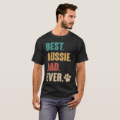 Best Aussie Dad  Australian Shepherd Dog T-shirt (Voorkant volledig)