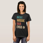 Best Aussie Dad Australian Shepherd Dog T-shirt (Voorkant volledig)