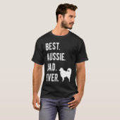 Best Aussie Dad Ever Australian Shepherd Mens Da T-shirt (Voorkant volledig)