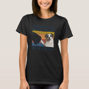 Best Australian Shepherd Dog Dad Ever Bump Fit Fun T-shirt