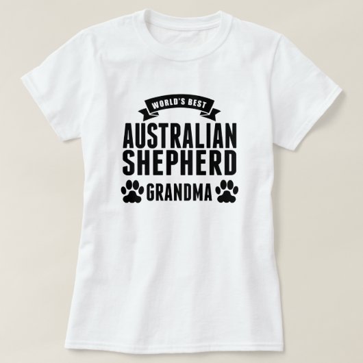 Best Australian Shepherd Grandma T-shirt (Design voorkant)