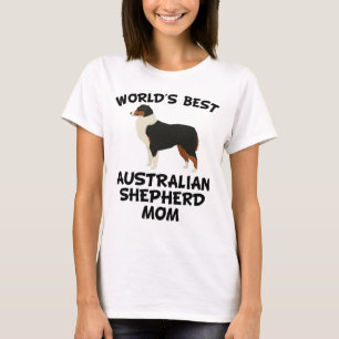 Best Australian Shepherd Mam ter wereld T-shirt