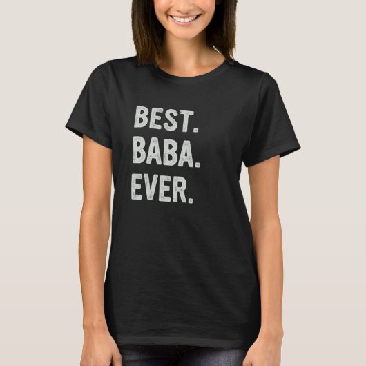 Best Baba Ever Family Grandpa T-shirt (Voorkant)