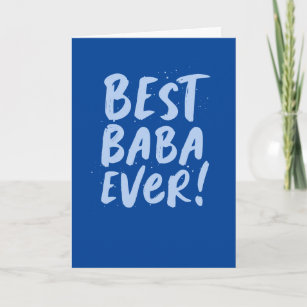 Best Baba Ever Greek trendy text Vaderdag Kaart