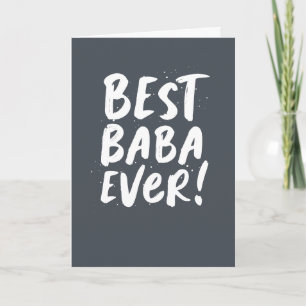 Best Baba Ever leuke moderne Vaderdag Kaart