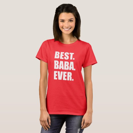 Best Baba Ever (OP DARK) T-shirt (Voorkant volledig)