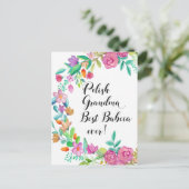 Best Babcia Ever Poland Grandma Gift Briefkaart (Staand voorkant)