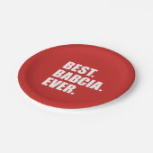 Best Babcia Ever Poolse grootmoeder Papieren Bordje (Gekanteld)