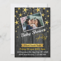 Best Baby shower Flat Invitation Kaart, formaat:5"