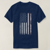 Best Backgammon Player ooit American Flag Backgamm T-shirt (Design voorkant)