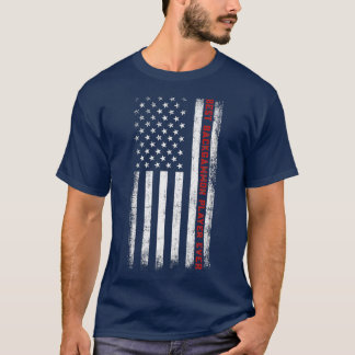 Best Backgammon Player ooit American Flag Backgamm T-shirt