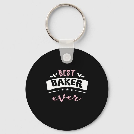 Best Baker Ever Gift Idee Sleutelhanger (Voorkant)