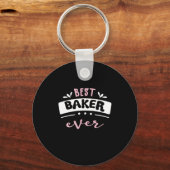 Best Baker Ever Gift Idee Sleutelhanger (Voorkant)