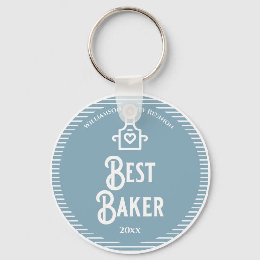 Best Baker Family Reunion Award Sleutelhanger (Voorkant)