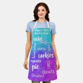 Best Baking Mam Words Apron Schort (Gedragen)
