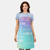 Best Baking Mam Words Apron Schort (Gedragen)