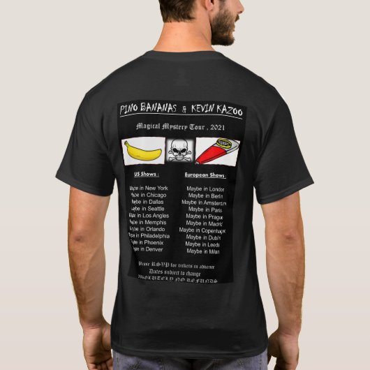 Best Bands World Tour 2021 T-shirt (Achterkant)