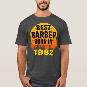 Best Barber geboren in 1982 Birthday  T-shirt