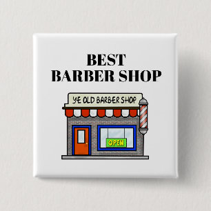 Best Barber Shop Button