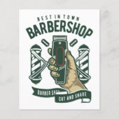 Best Barbershop Logo Flyer (Voorkant)