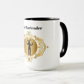 Best Bartender Mok voor Vrouw Bartender (Voorkant rechts)