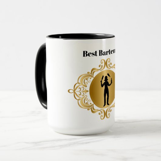 Best Bartender Mok voor Vrouw Bartender (Voorkant links)