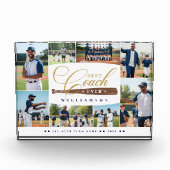 Best Baseball Coach Ever Team Sports Photo Collage Fotoblokken (Voorkant)