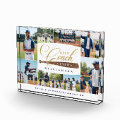 Best Baseball Coach Ever Team Sports Photo Collage Fotoblokken (Rechts)