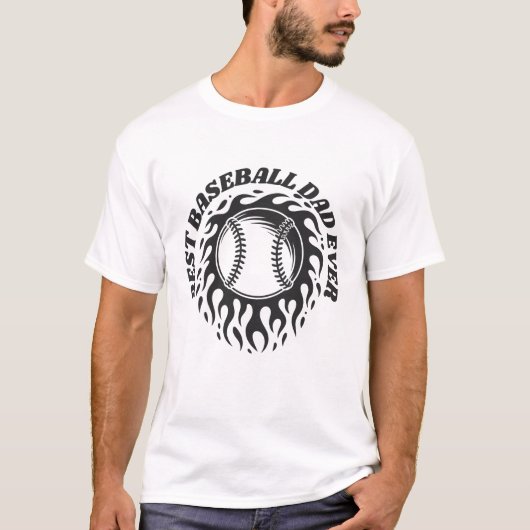 Best baseball dad ever hoodie (Voorkant)