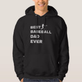 Best Baseball Dad Ever Hoodie (Voorkant)