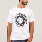 Best baseball dad ever t-shirt (Voorkant)
