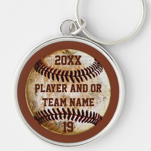 Best Baseball Senior Night Gift Ideas PERSONALIZED Sleutelhanger (Voorkant)