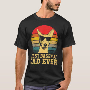 Best Basenji Dad Ever Dog Retro T-shirt