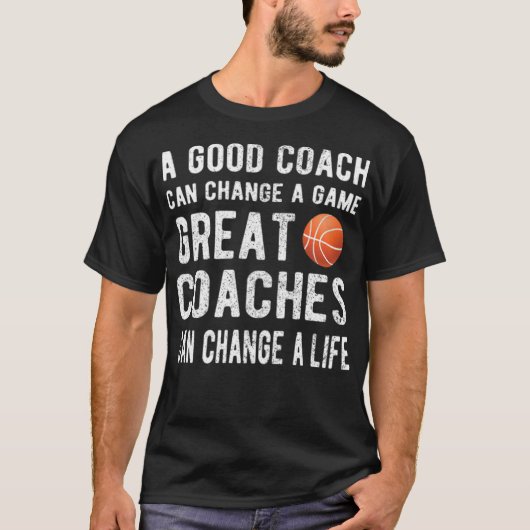 Best Basketball Coach geeft Basketball Coaching ba T-shirt (Voorkant)